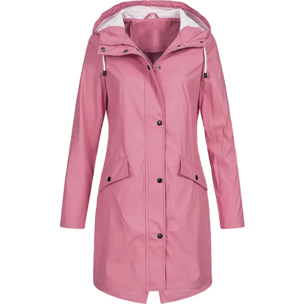 Women's Waterproof Windproof Hiking Rain Jacket