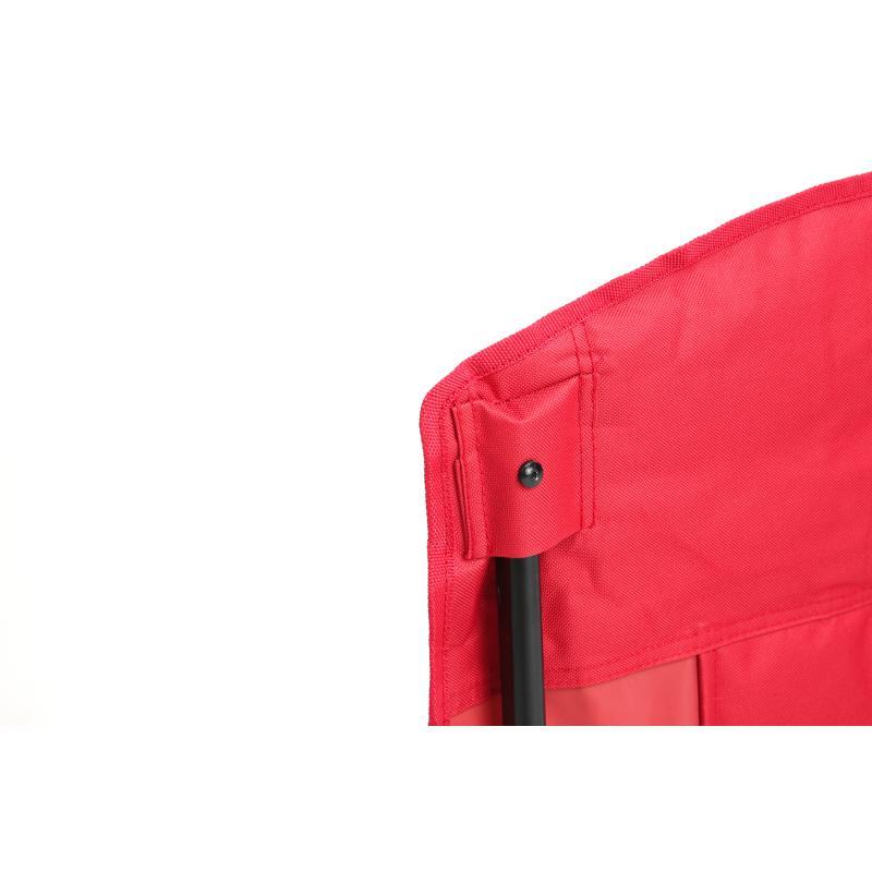 High Back Heavy Duty Red Portable Foldable Lawn Chair With Cup Holder