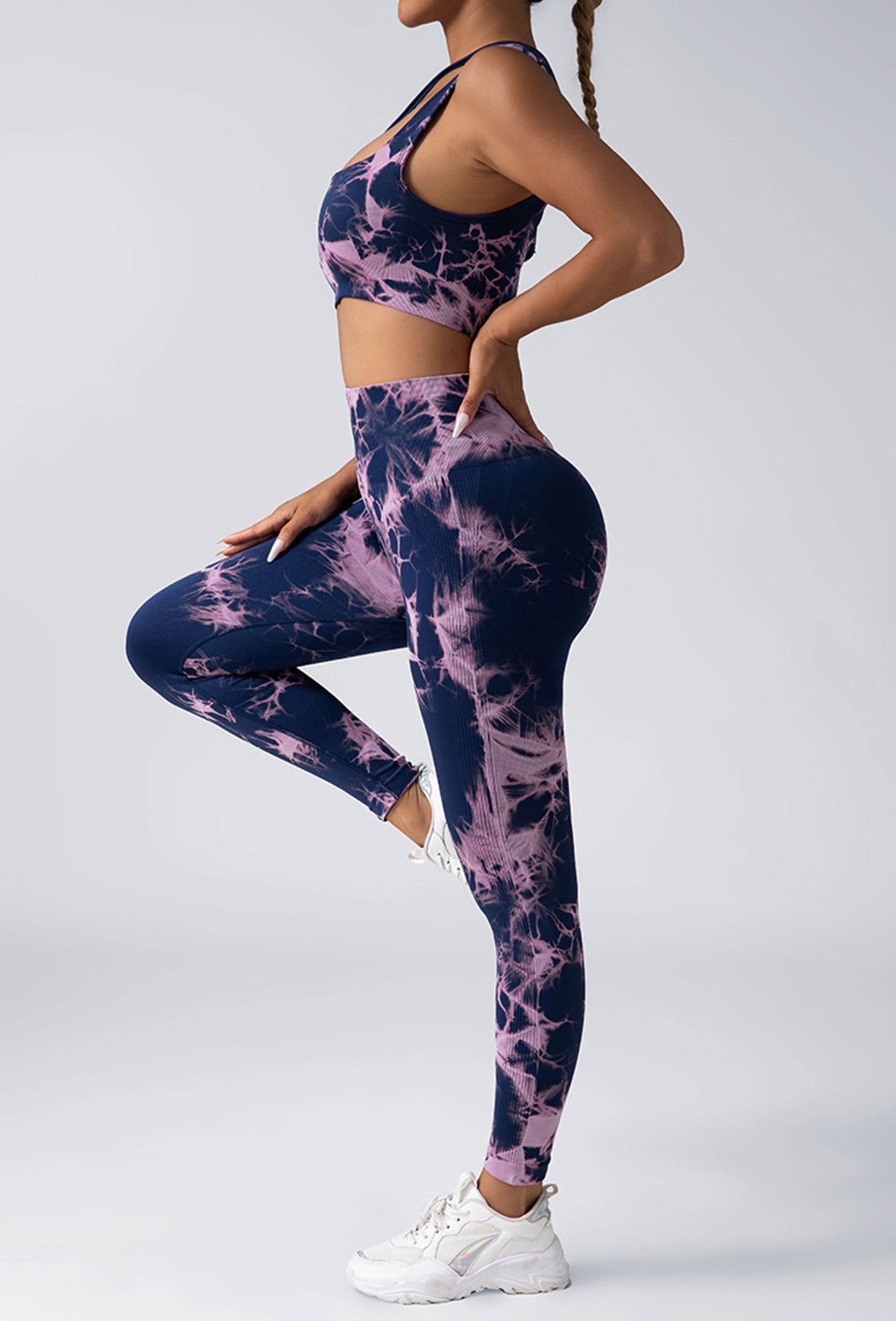 Women’s Scrunch Gym Tights – High Waist, Butt Enhancing, Tie-Dye Activewear
