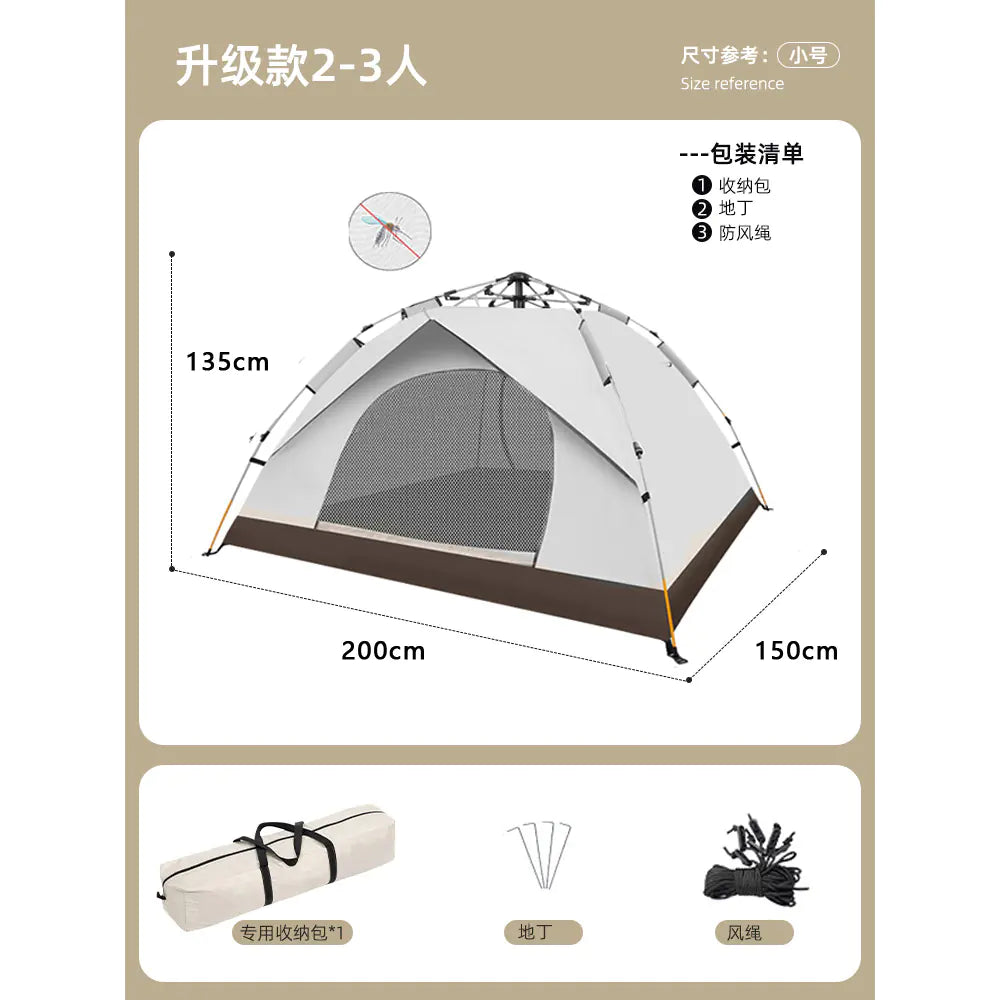 Winter Camping Tent for 5 People, Waterproof Set