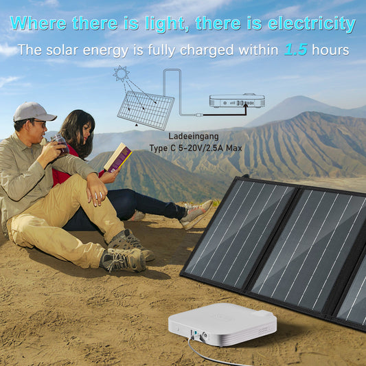 99.9W Camping Power Station | 88.8Wh 24000mAh Portable Power Bank with AC/DC/USB Outputs