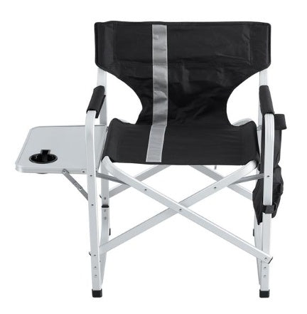 1-piece Upholstered Folding Outdoor Chair With Side Table And Storage Bag