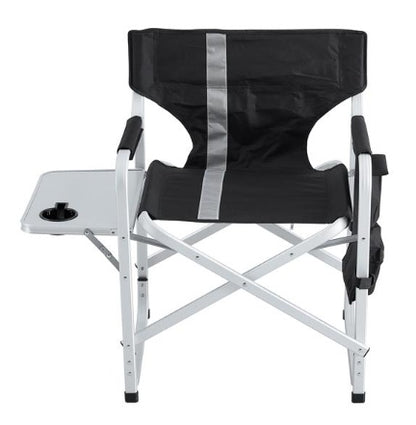 1-piece Upholstered Folding Outdoor Chair With Side Table And Storage Bag