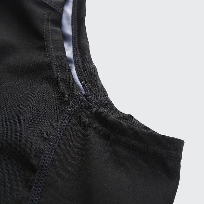 Sports sweat suit vest suit