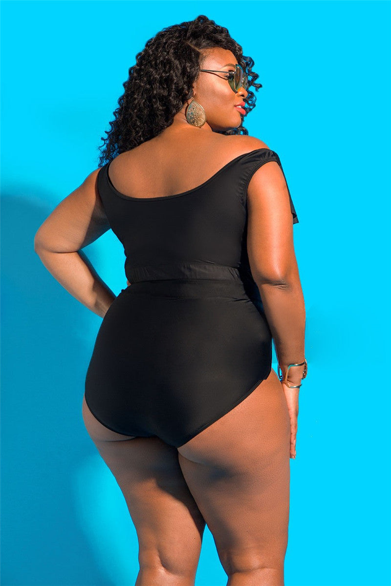Split high waist split female swimsuit