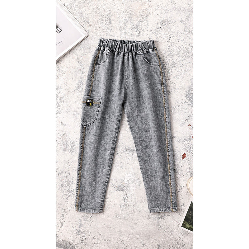 Boys’ Classic Denim Jeans – Casual Long Pants for Kids (Ages 5–13)