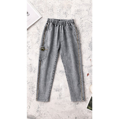 Boys’ Classic Denim Jeans – Casual Long Pants for Kids (Ages 5–13)