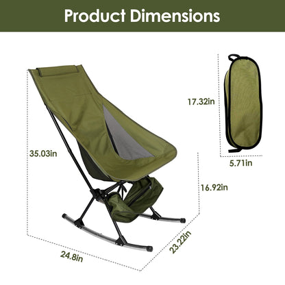 Portable Rocking Chair for Camping & Trave