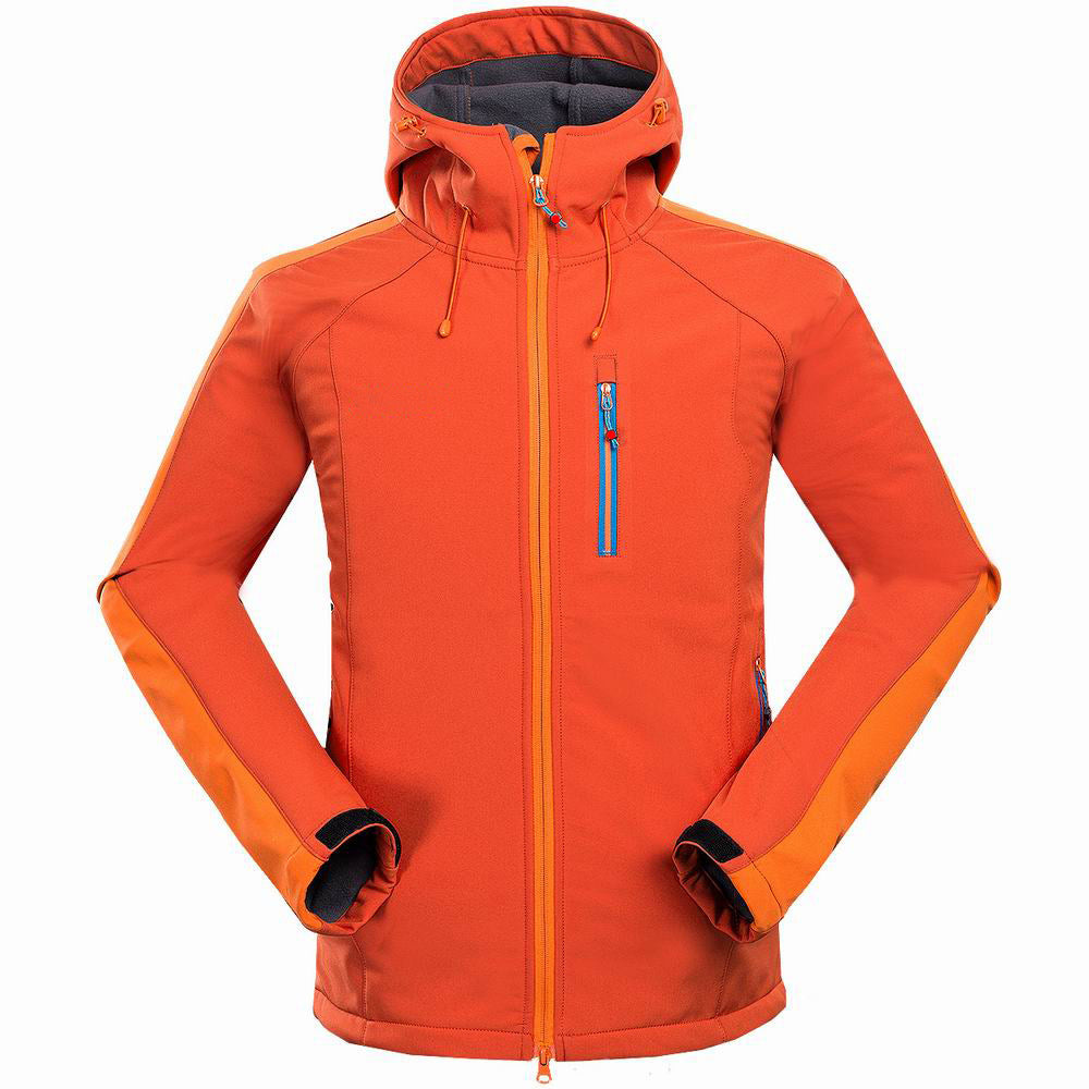 Men’s Soft Shell Outdoor Jacket – Windproof & Water-Resistant for Hiking, Camping & Sports