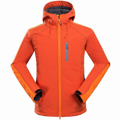 Men’s Soft Shell Outdoor Jacket – Windproof & Water-Resistant for Hiking, Camping & Sports
