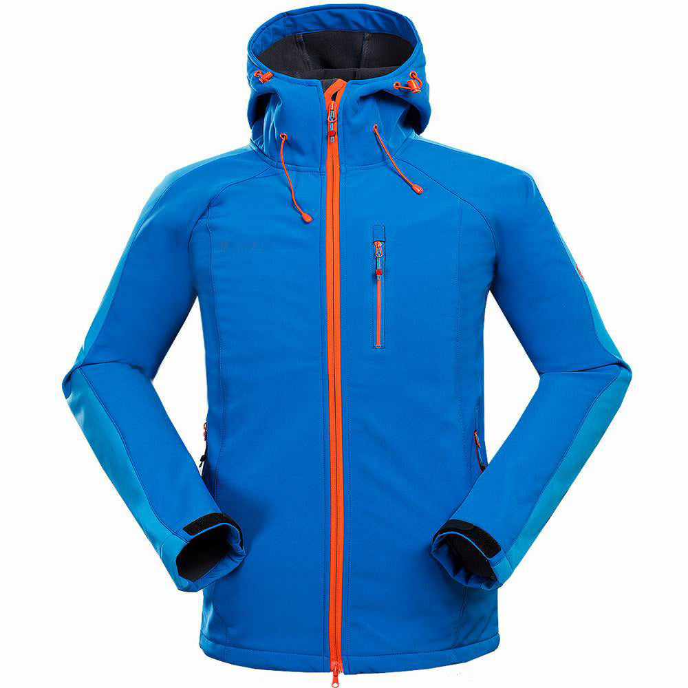 Men’s Soft Shell Outdoor Jacket – Windproof & Water-Resistant for Hiking, Camping & Sports