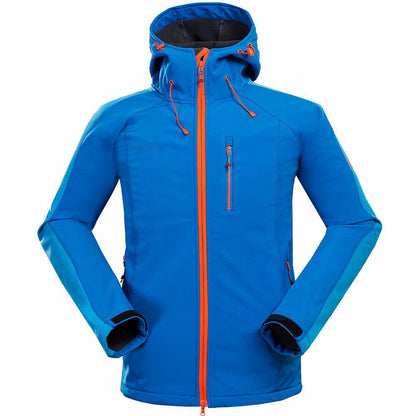 Men’s Soft Shell Outdoor Jacket – Windproof & Water-Resistant for Hiking, Camping & Sports