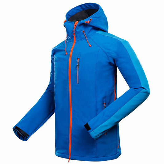 Men’s Soft Shell Outdoor Jacket – Windproof & Water-Resistant for Hiking, Camping & Sports