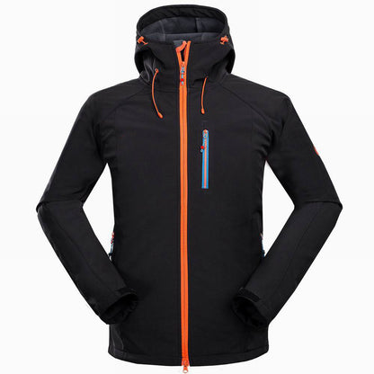 Men’s Soft Shell Outdoor Jacket – Windproof & Water-Resistant for Hiking, Camping & Sports
