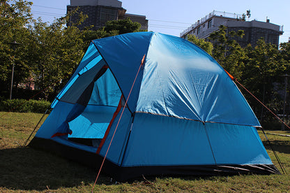 Tent 4 People To Build A Double Deck Family Outdoor Camping Travel Tent