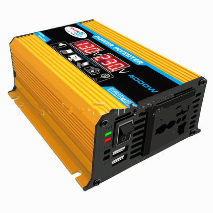 Inverter 12V300W Dual USB Voltage Display