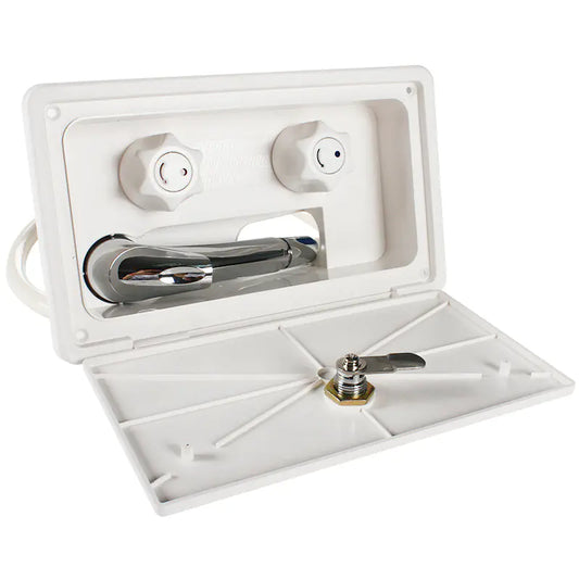 Outdoor Shower Kit for RV with Hot/Cold Switch and Hose