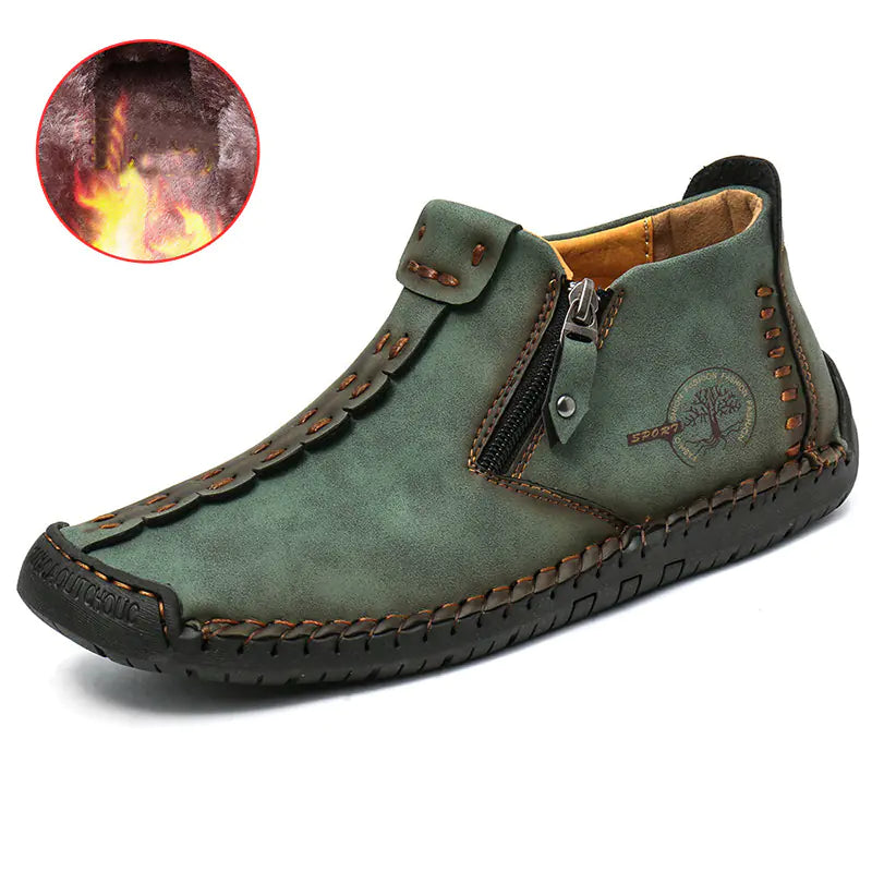 Men's Ankle Boots with Zipper for Hiking Outdoor