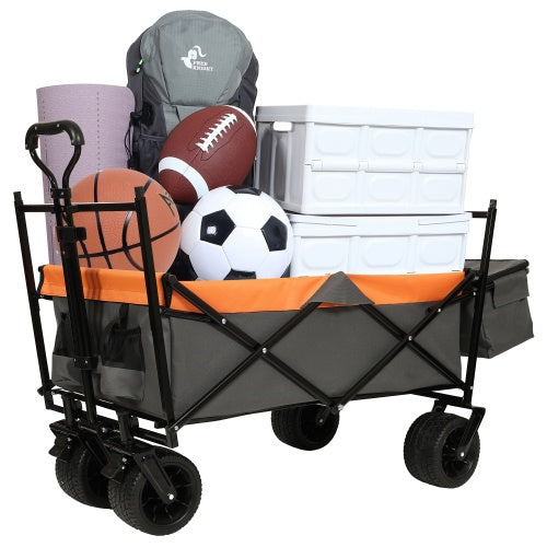 Nomadix 480Lbs Collapsible Wagon with Canopy – All-Terrain Utility with Mosquito Net