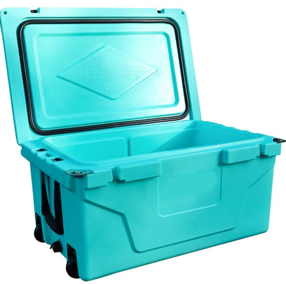 65QT Outdoor Cooler Box – Heavy-Duty Ice Chest for Camping, Fishing & Tailgating (Blue)