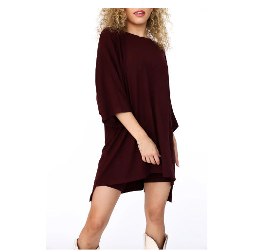Women’s Summer Shorts Suit Set – Loose Short-Sleeve Tee & High-Waist Slim Pants