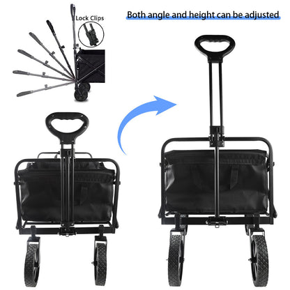 Nomadix Heavy Duty Foldable Camping Trolley—Rugged Utility for Outdoor Adventures
