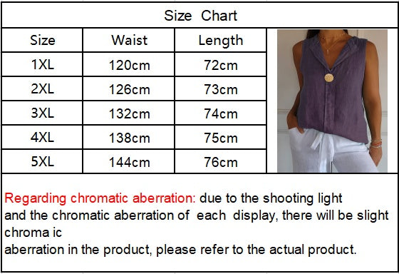 Self-pick-up Plus Size Women's Lightweight Sleeveless Top Solid Color Loose V-Neck Tank Top