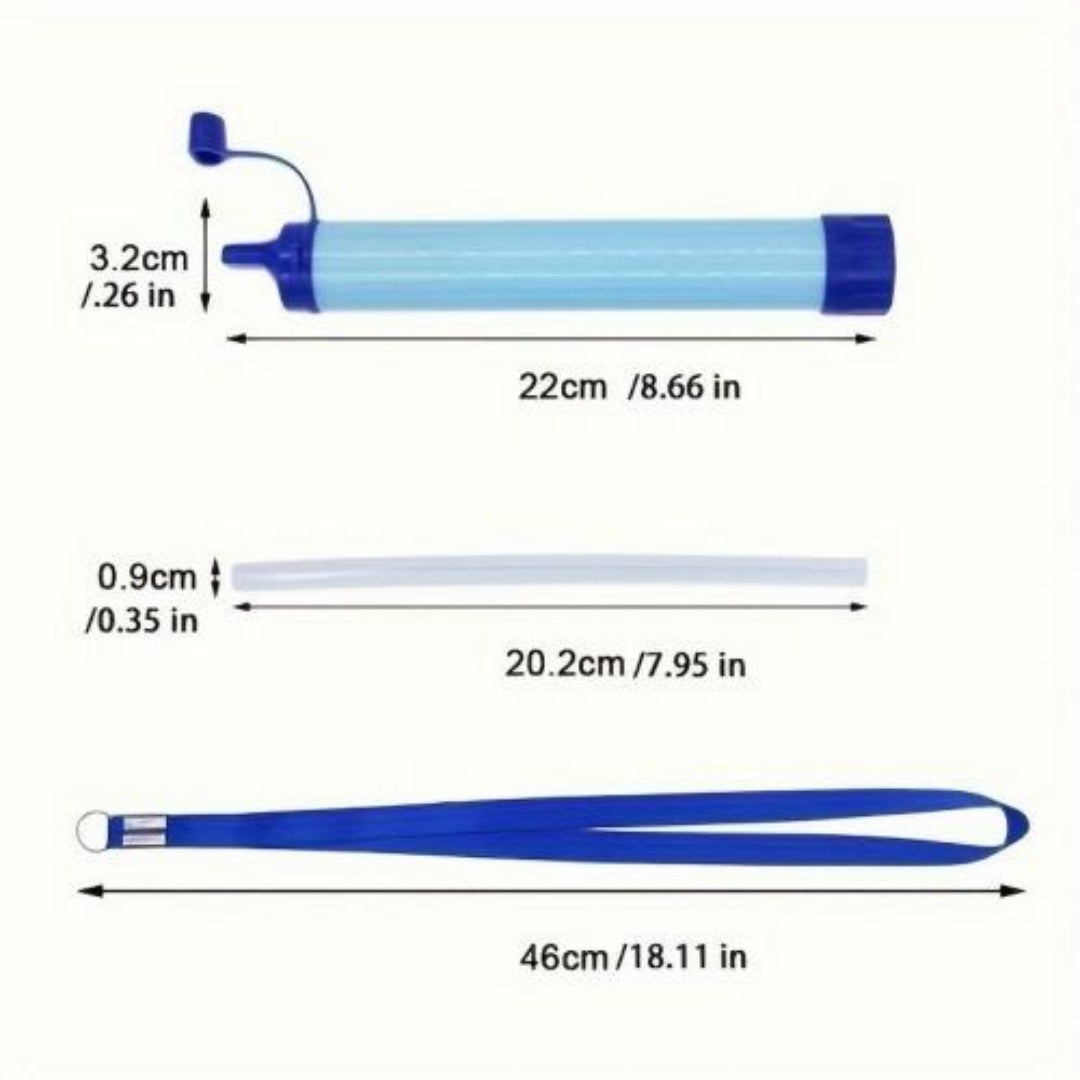 Portable Water Filter for Hiking, Camping & Travel