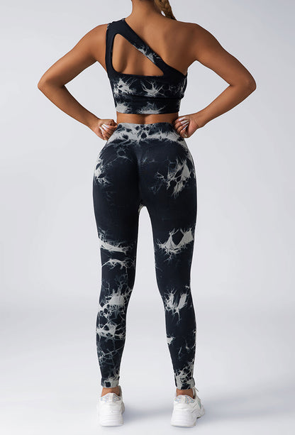 Women’s Scrunch Gym Tights – High Waist, Butt Enhancing, Tie-Dye Activewear