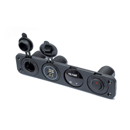 Four-in-one Blue Light USB Socket For Car And Boat
