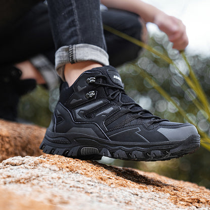 Men’s High-Top Hiking Sneakers – Rugged Outdoor Trail Shoes