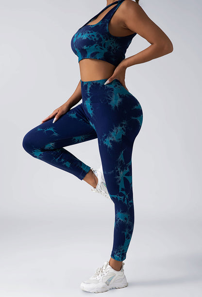 Women’s Scrunch Gym Tights – High Waist, Butt Enhancing, Tie-Dye Activewear