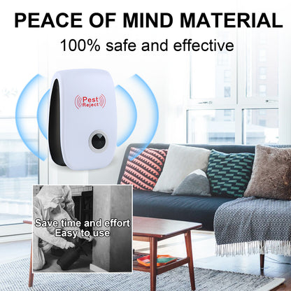 Jue-Fish Ultrasonic Pest Repeller, Mosquito Repellent Household Mosquito Repellent Cockroach Repellent Mouse Repellent Plug-In Intelligent Night Light