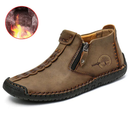 Men's Ankle Boots with Zipper for Hiking Outdoor
