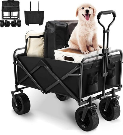Nomadix Heavy Duty Foldable Camping Trolley—Rugged Utility for Outdoor Adventures
