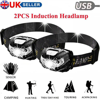 USB Rechargeable Super Bright LED Headlamp