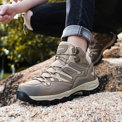 Men’s High-Top Hiking Sneakers – Rugged Outdoor Trail Shoes