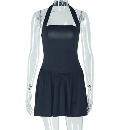 Women's Fashion Dress Strap Off-the-shoulder Collar