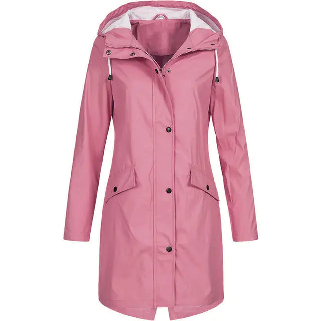 Women's Waterproof Windproof Hiking Rain Jacket