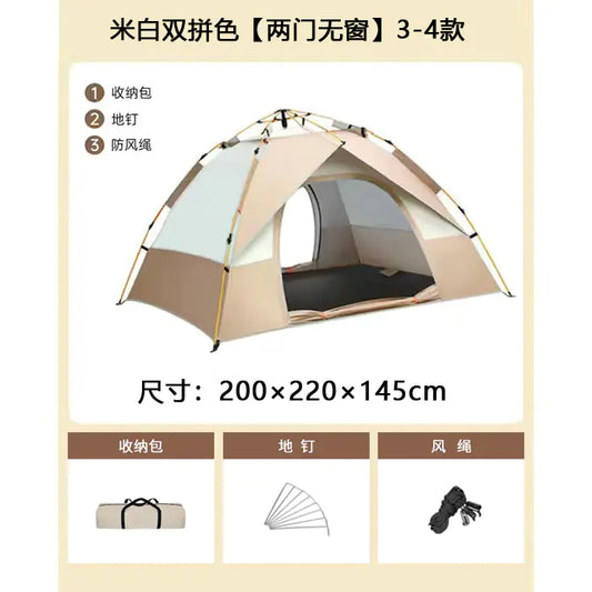 Winter Camping Tent for 5 People, Waterproof Set