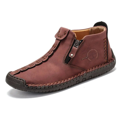 Men's Ankle Boots with Zipper for Hiking Outdoor