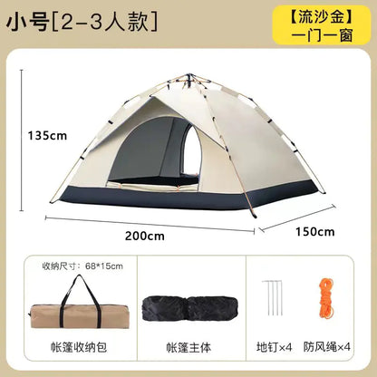 Winter Camping Tent for 5 People, Waterproof Set