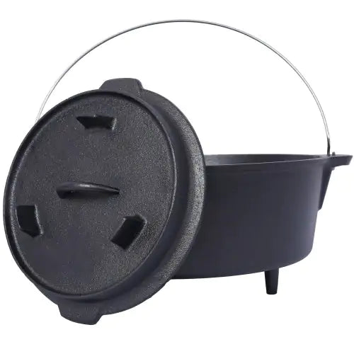 Outdoor Camping Deep Cast Iron Pot / Dutch Oven