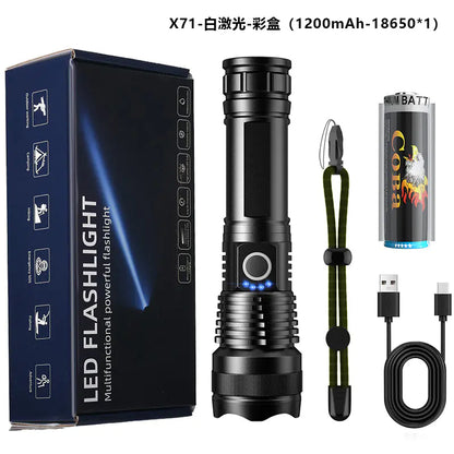 X92 Power Beam USB Flashlight