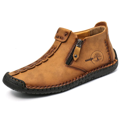 Men's Ankle Boots with Zipper for Hiking Outdoor