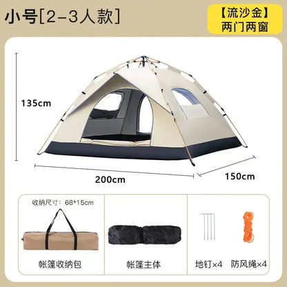 Winter Camping Tent for 5 People, Waterproof Set