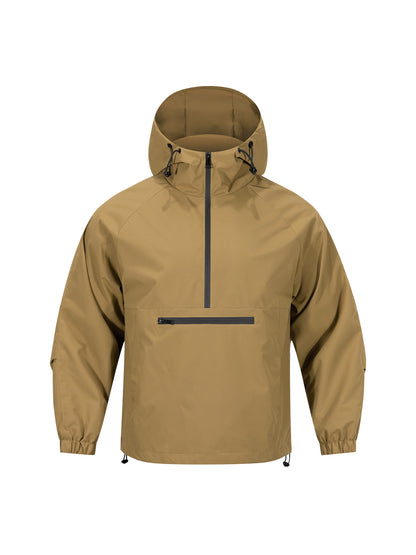 Men's Korean-style Loose Half-zip Hooded Sweater Jacket