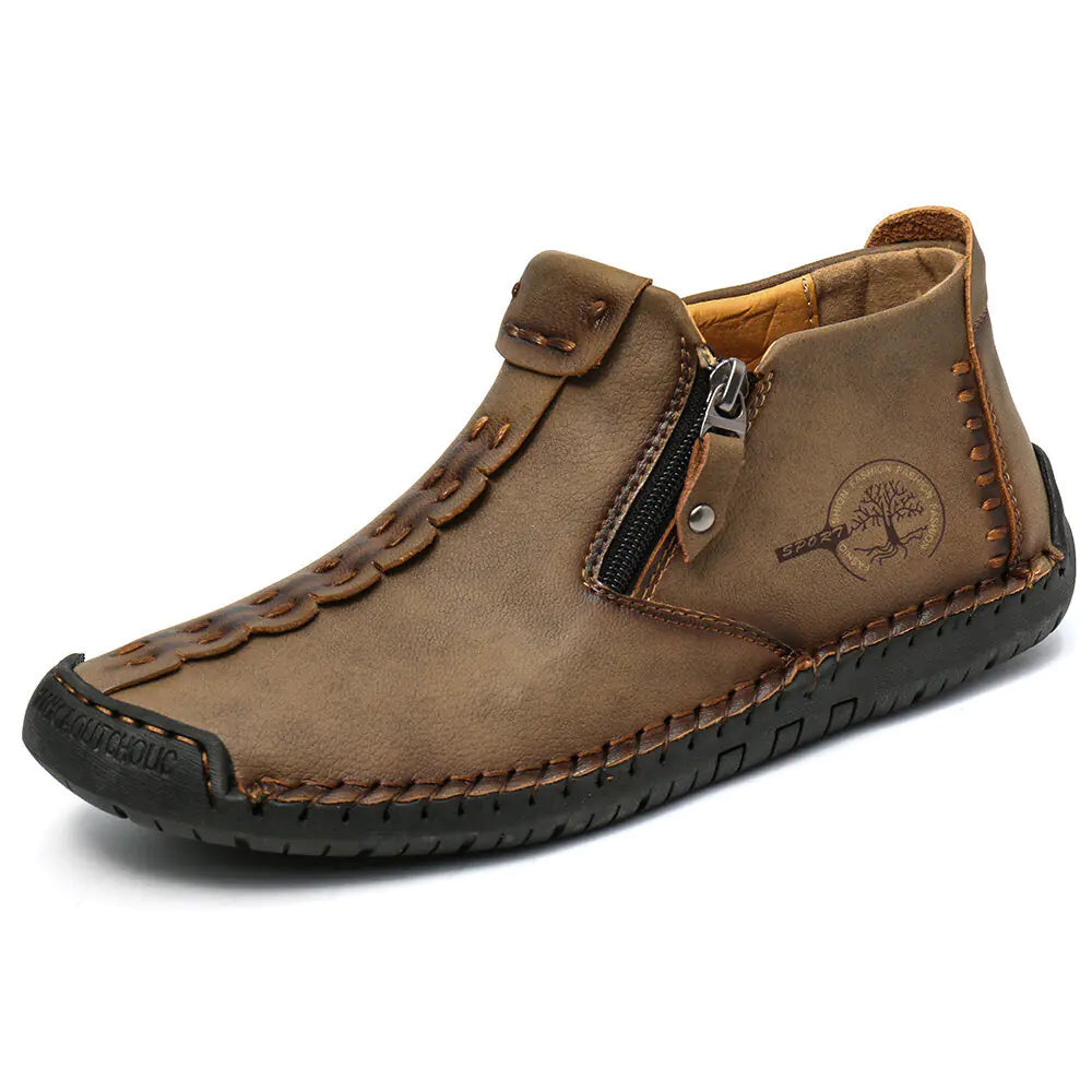 Men's Ankle Boots with Zipper for Hiking Outdoor