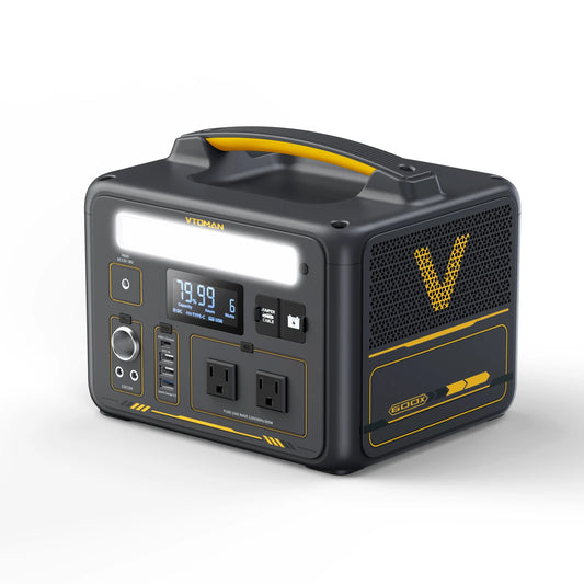 VTOMAN JUMP 600X Portable Power Station – 299Wh LiFePO4 Solar Generator