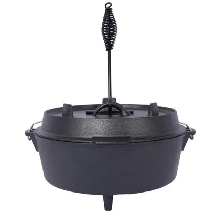Outdoor Camping Deep Cast Iron Pot / Dutch Oven